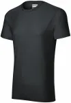 Slitstark herr-T-shirt, ebenholts grå