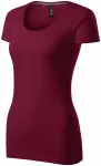 T-shirt dam med dekorativa sömmar, garnet
