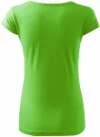 T-shirt dam med mycket korta ärmar, äppelgrön T-shirt dam med mycket korta ärmar, äppelgrön