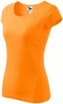 T-shirt dam med mycket korta ärmar, mandarin T-shirt dam med mycket korta ärmar, mandarin