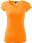 T-shirt dam med mycket korta ärmar, mandarin T-shirt dam med mycket korta ärmar, mandarin