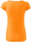 T-shirt dam med mycket korta ärmar, mandarin T-shirt dam med mycket korta ärmar, mandarin