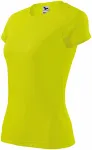 T-shirt för damer, neon yellow T-shirt för damer, neon yellow