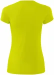 T-shirt för damer, neon yellow T-shirt för damer, neon yellow