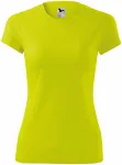 T-shirt för damer, neon yellow T-shirt för damer, neon yellow