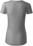 T-shirt för ekologisk bomull för kvinnor, ljus silver T-shirt för ekologisk bomull för kvinnor, ljus silver