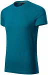 T-shirt herr dekorerad, petrol blue