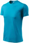 T-shirt med asymmetrisk ringning, turkos