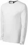 T-shirt med lång passform för män, vit T-shirt med lång passform för män, vit