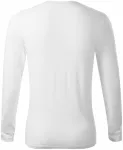 T-shirt med lång passform för män, vit T-shirt med lång passform för män, vit