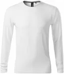 T-shirt med lång passform för män, vit T-shirt med lång passform för män, vit