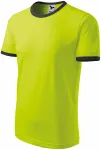 Unisex kontrast T-shirt, limegrön