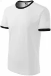 Unisex kontrast T-shirt, vit